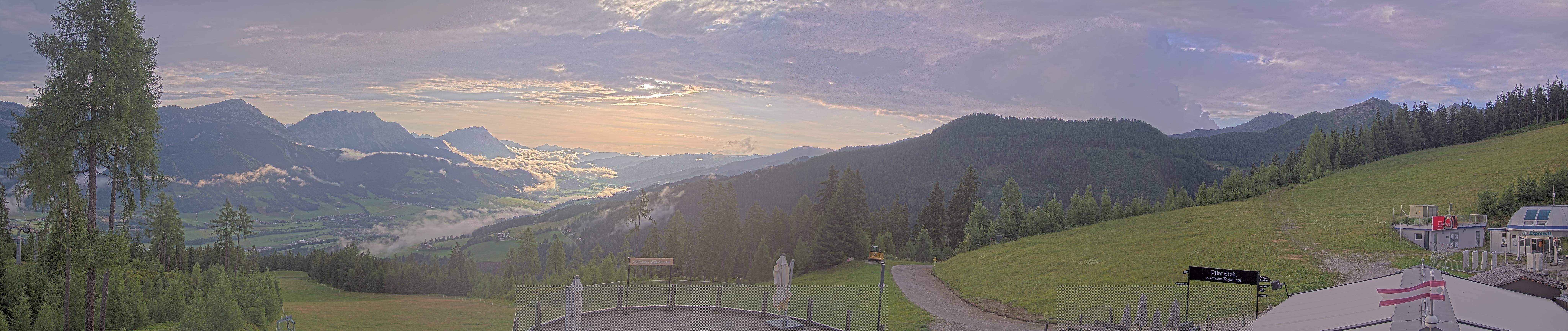 Archived image Webcam Hauser Kaibling - View towards valley Enns