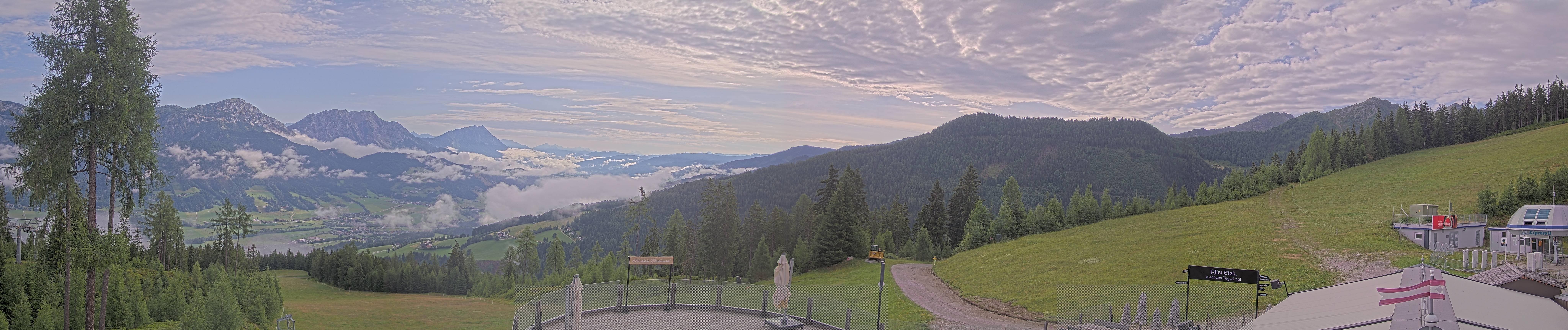 Archived image Webcam Hauser Kaibling - View towards valley Enns