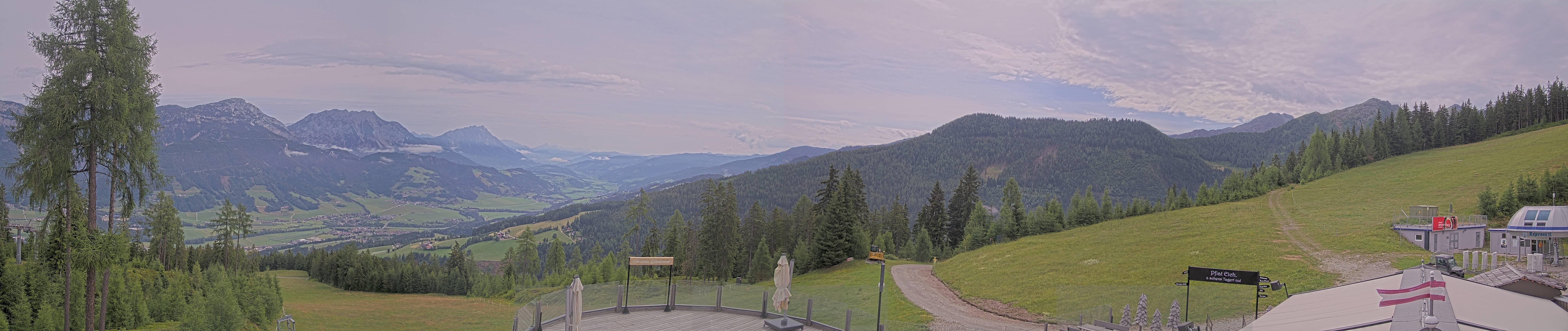 Archived image Webcam Hauser Kaibling - View towards valley Enns