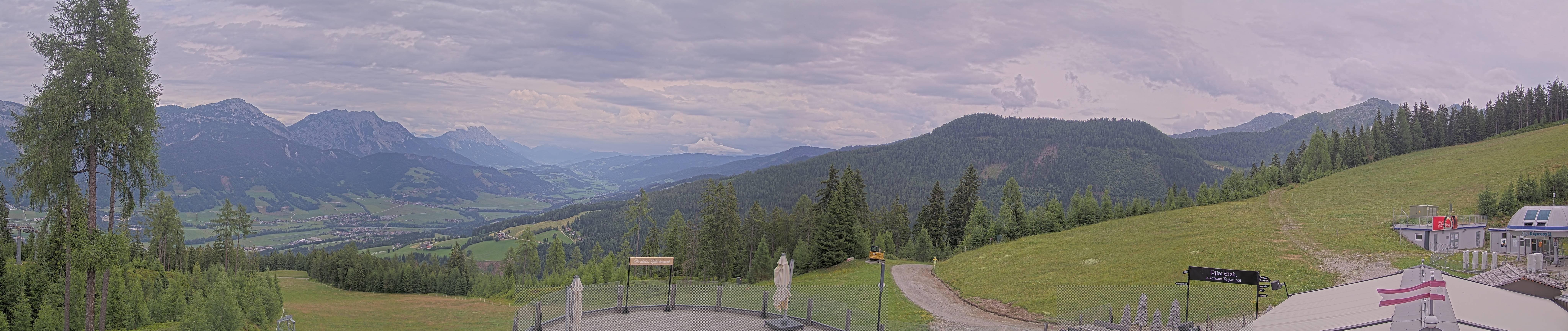 Archived image Webcam Hauser Kaibling - View towards valley Enns