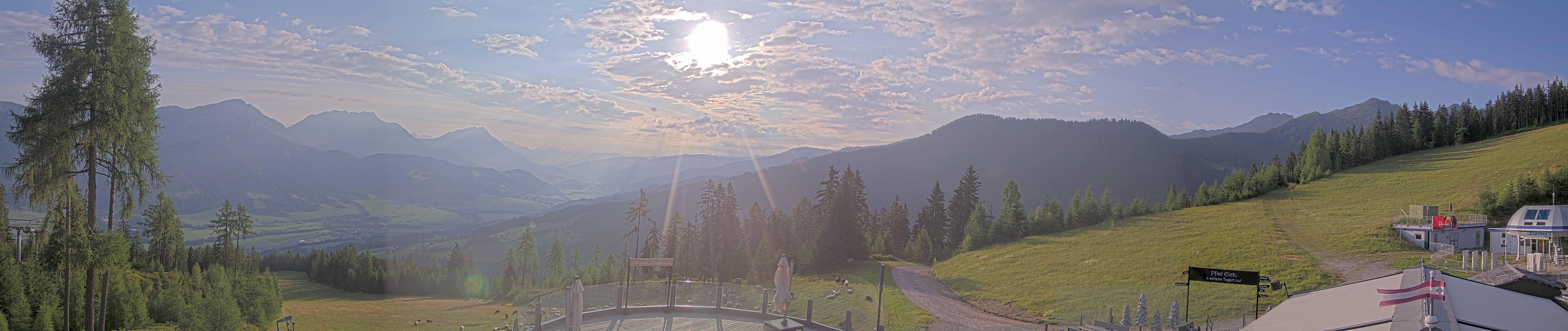 Archiv Foto Webcam Hauser Kaibling - Blick ins Ennstal von der Knapplhütte