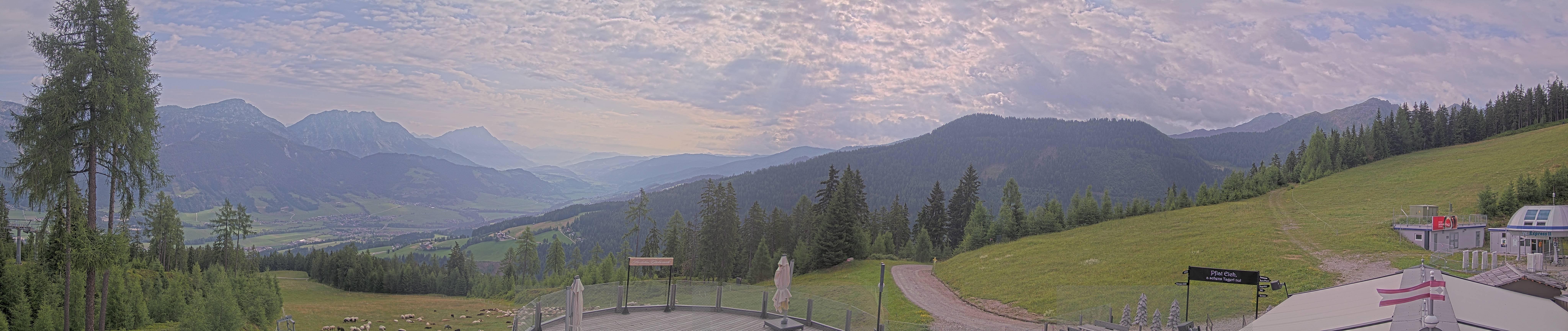 Archiv Foto Webcam Hauser Kaibling - Blick ins Ennstal von der Knapplhütte
