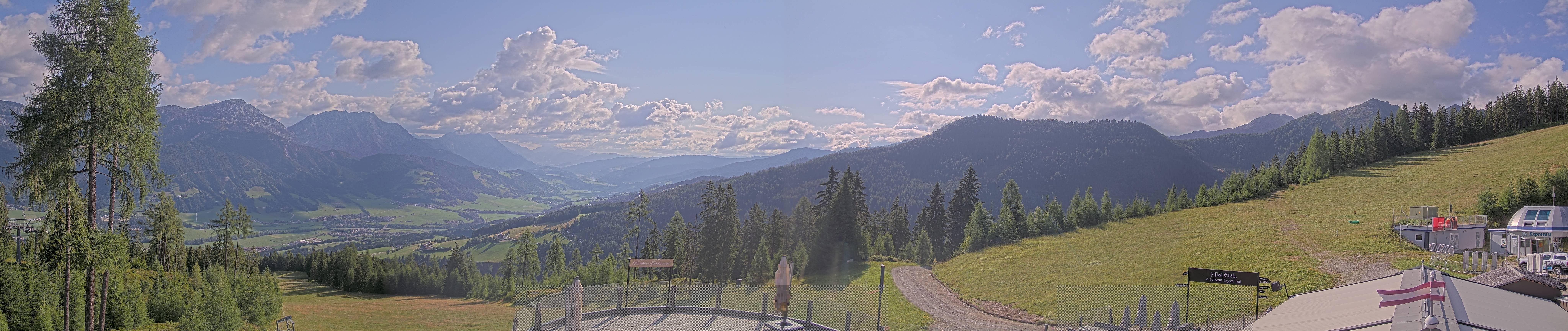 Archived image Webcam Hauser Kaibling - View towards valley Enns