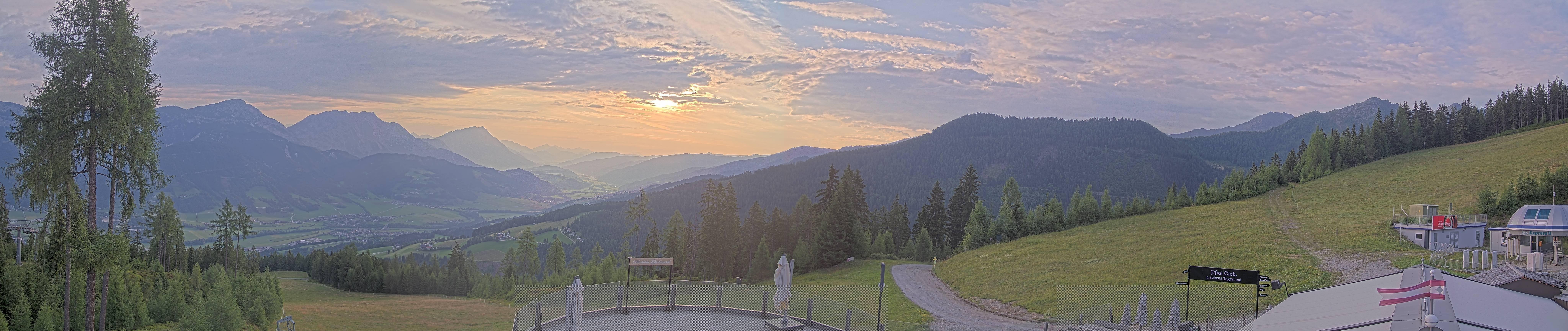 Archiv Foto Webcam Hauser Kaibling - Blick ins Ennstal von der Knapplhütte