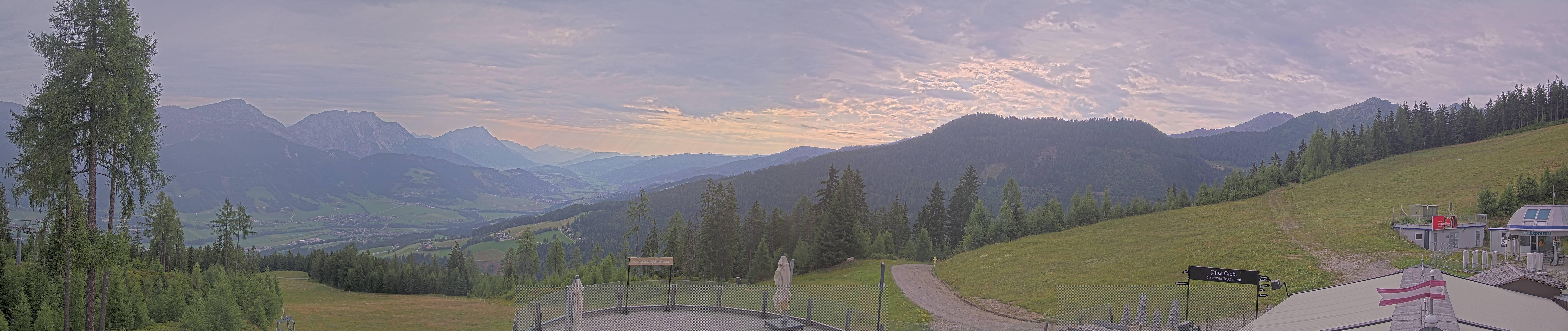 Archiv Foto Webcam Hauser Kaibling - Blick ins Ennstal von der Knapplhütte
