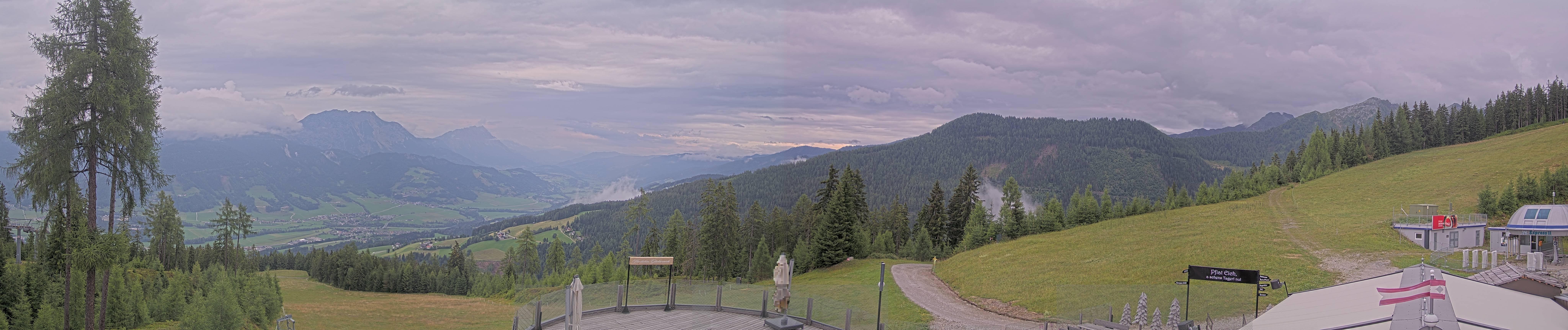 Archiv Foto Webcam Hauser Kaibling - Blick ins Ennstal von der Knapplhütte
