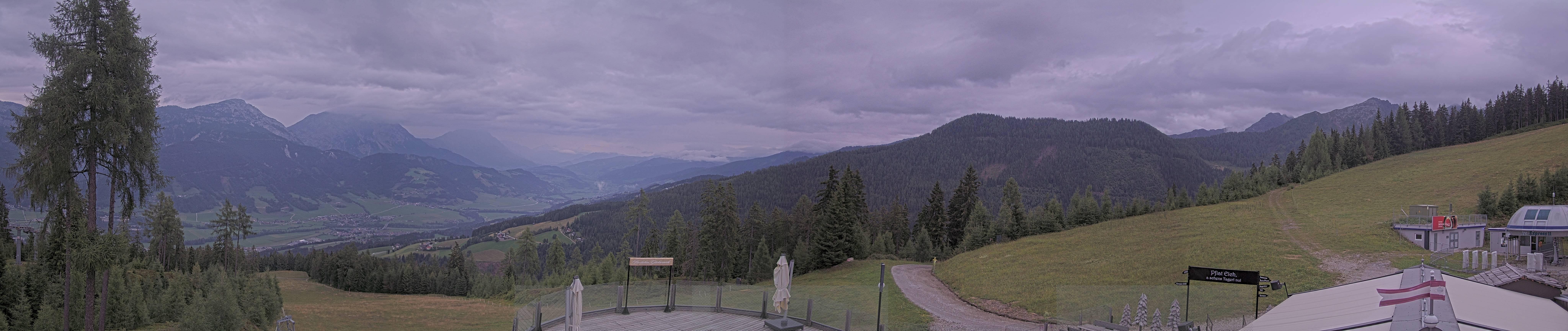 Archiv Foto Webcam Hauser Kaibling - Blick ins Ennstal von der Knapplhütte