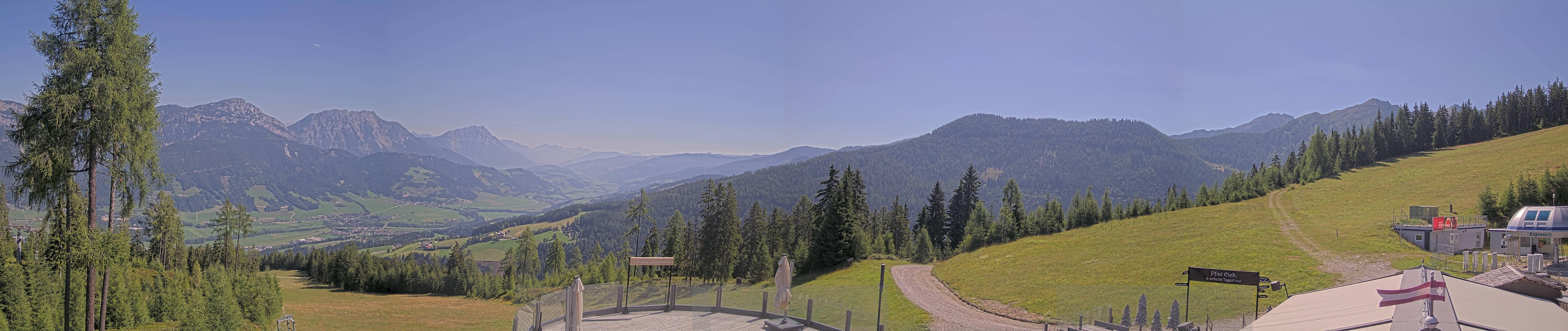 Archiv Foto Webcam Hauser Kaibling - Blick ins Ennstal von der Knapplhütte
