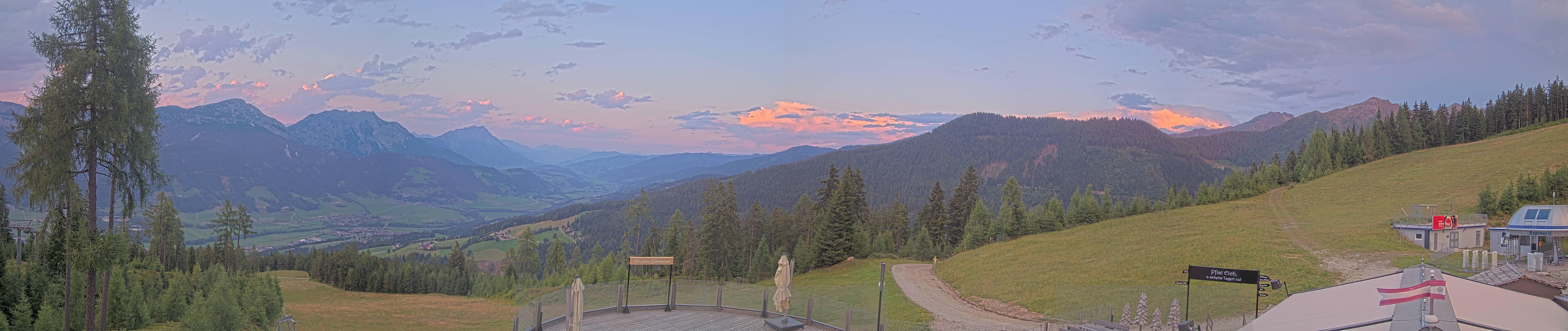 Archiv Foto Webcam Hauser Kaibling - Blick ins Ennstal von der Knapplhütte