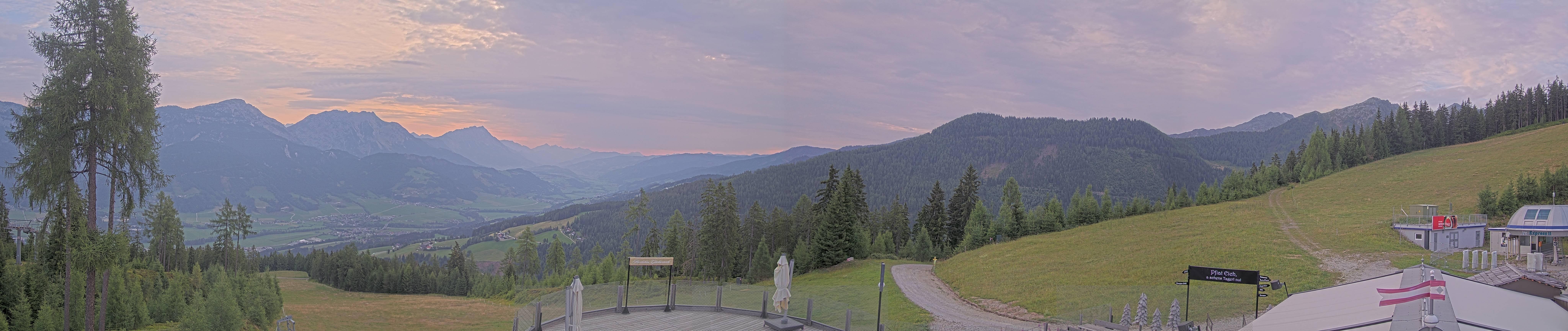 Archiv Foto Webcam Hauser Kaibling - Blick ins Ennstal von der Knapplhütte