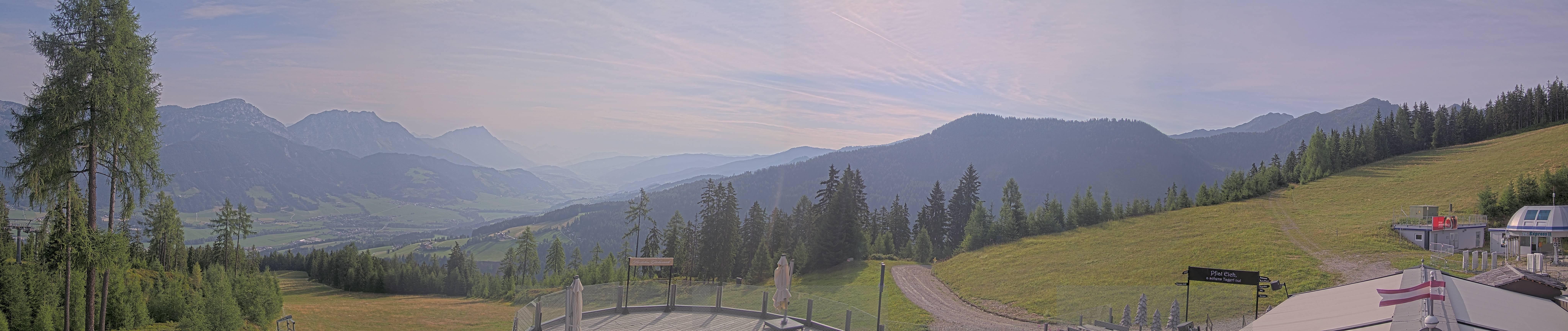 Archiv Foto Webcam Hauser Kaibling - Blick ins Ennstal von der Knapplhütte