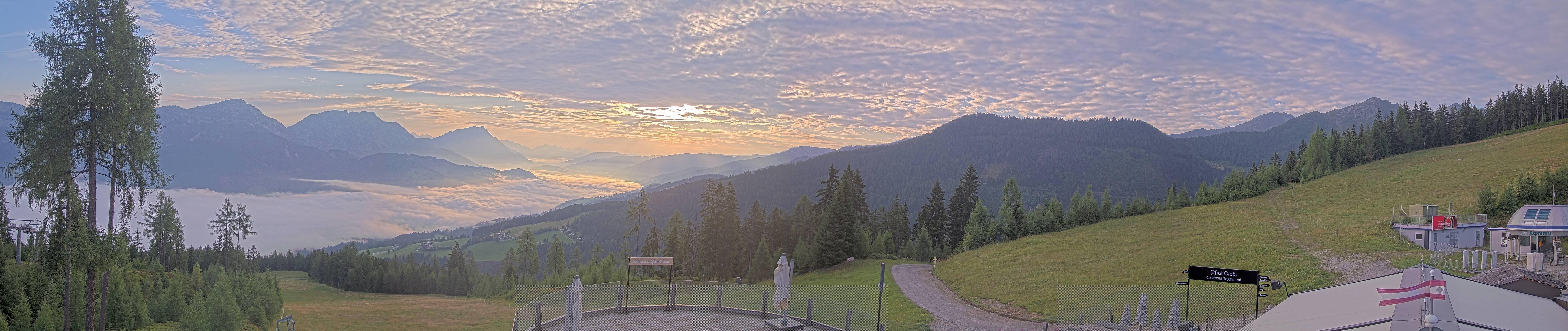 Archiv Foto Webcam Hauser Kaibling - Blick ins Ennstal von der Knapplhütte