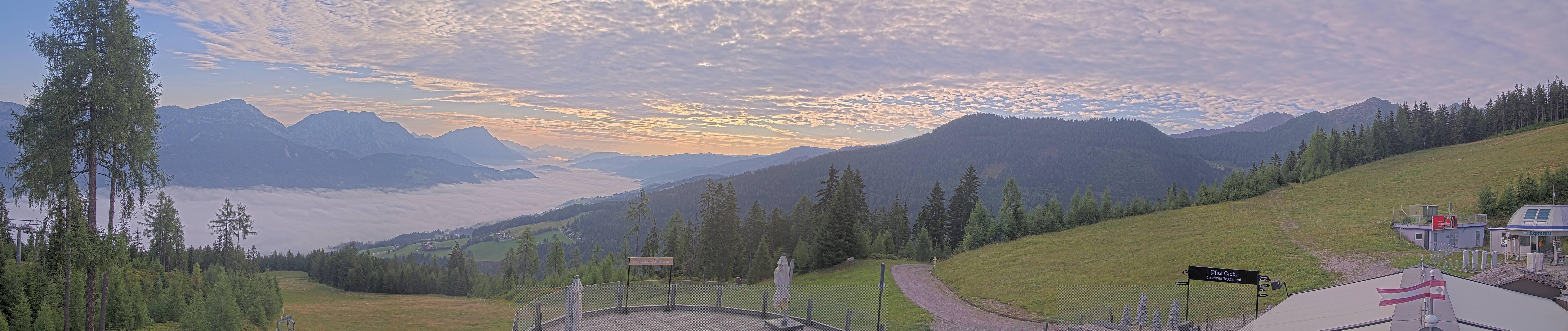 Archiv Foto Webcam Hauser Kaibling - Blick ins Ennstal von der Knapplhütte