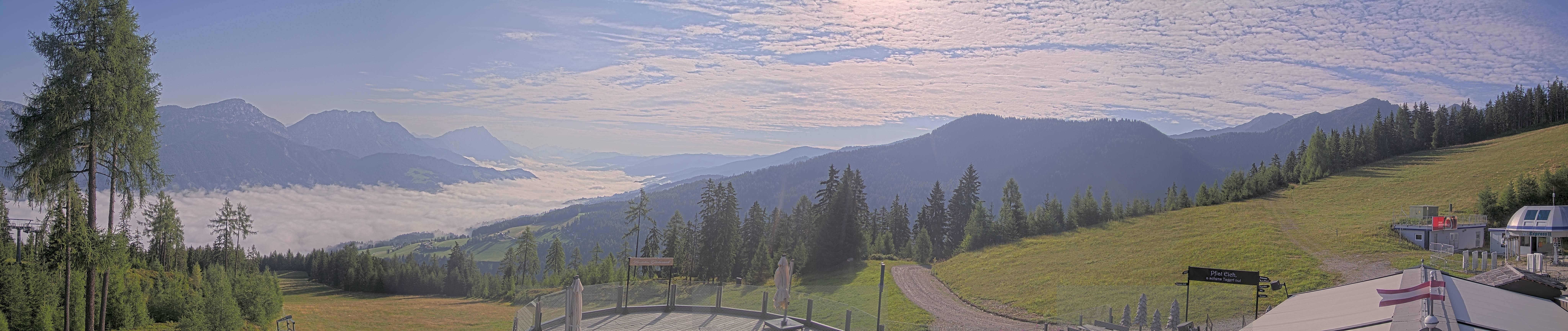 Archiv Foto Webcam Hauser Kaibling - Blick ins Ennstal von der Knapplhütte
