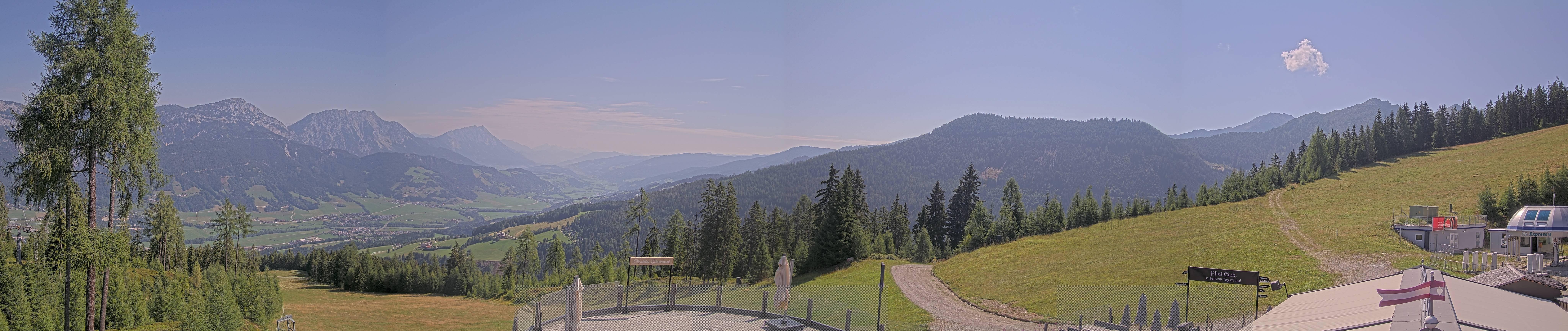 Archiv Foto Webcam Hauser Kaibling - Blick ins Ennstal von der Knapplhütte