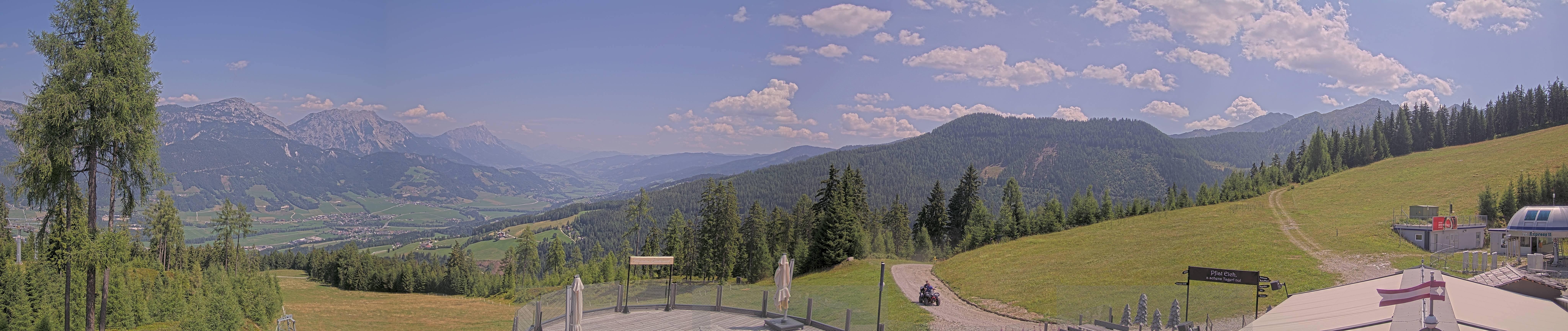 Archiv Foto Webcam Hauser Kaibling - Blick ins Ennstal von der Knapplhütte