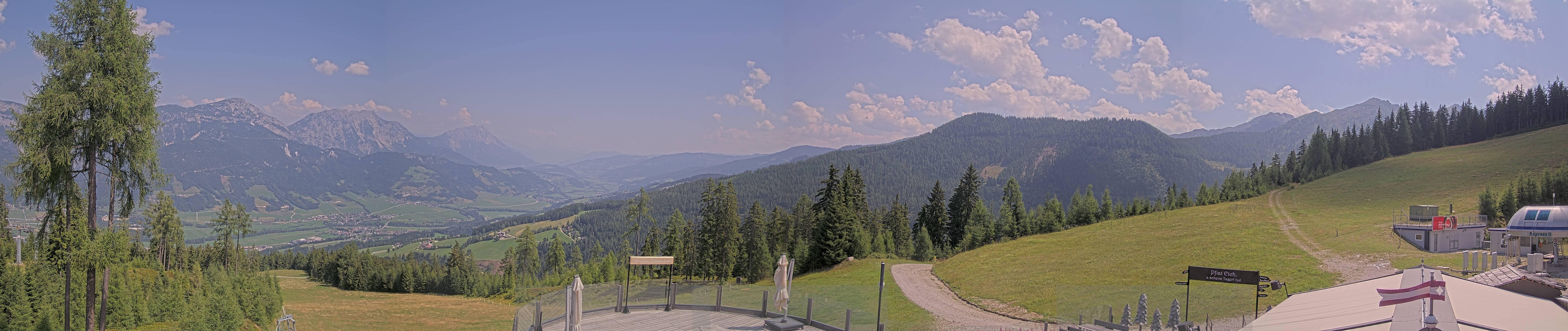 Archived image Webcam Hauser Kaibling - View towards valley Enns