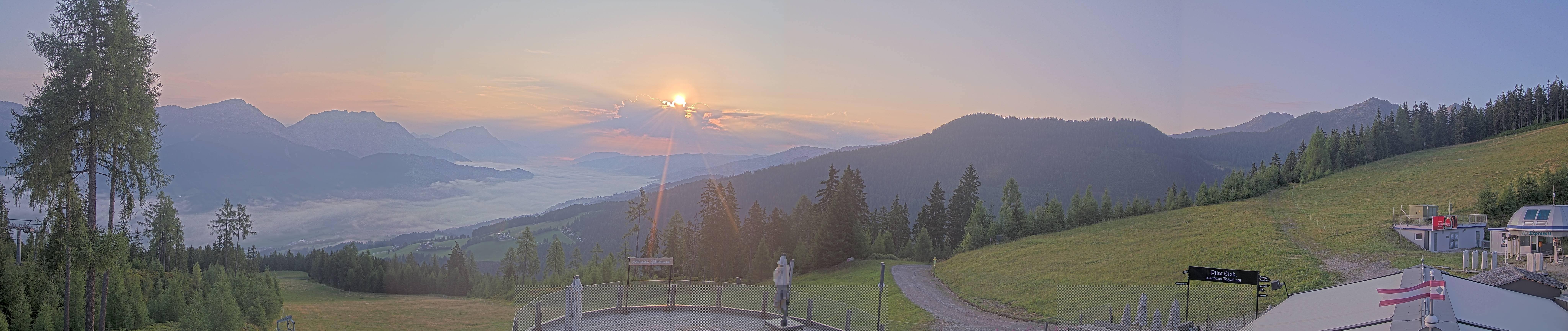 Archiv Foto Webcam Hauser Kaibling - Blick ins Ennstal von der Knapplhütte