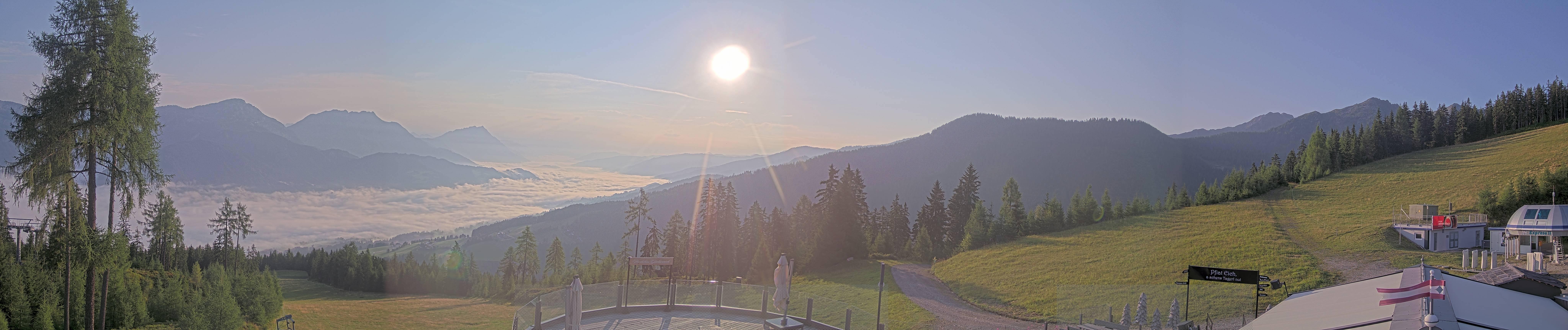 Archiv Foto Webcam Hauser Kaibling - Blick ins Ennstal von der Knapplhütte
