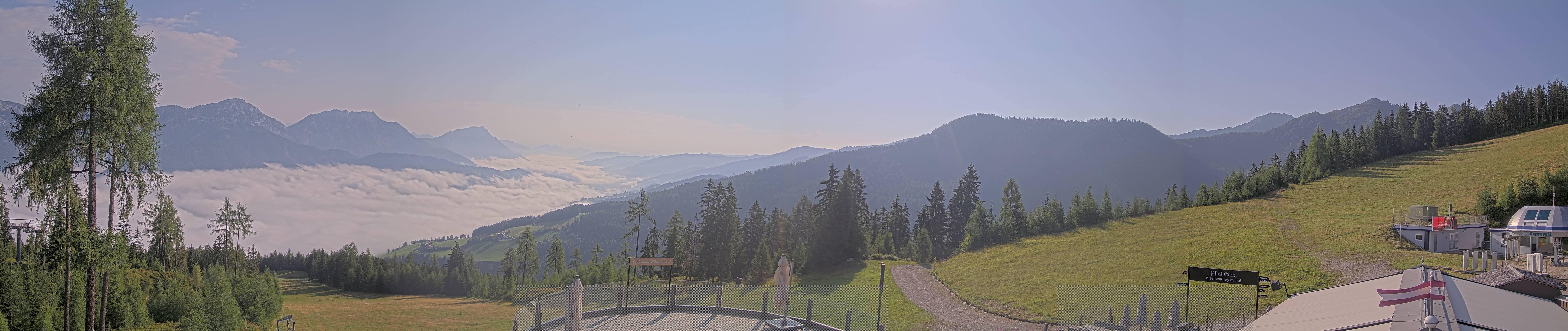 Archiv Foto Webcam Hauser Kaibling - Blick ins Ennstal von der Knapplhütte
