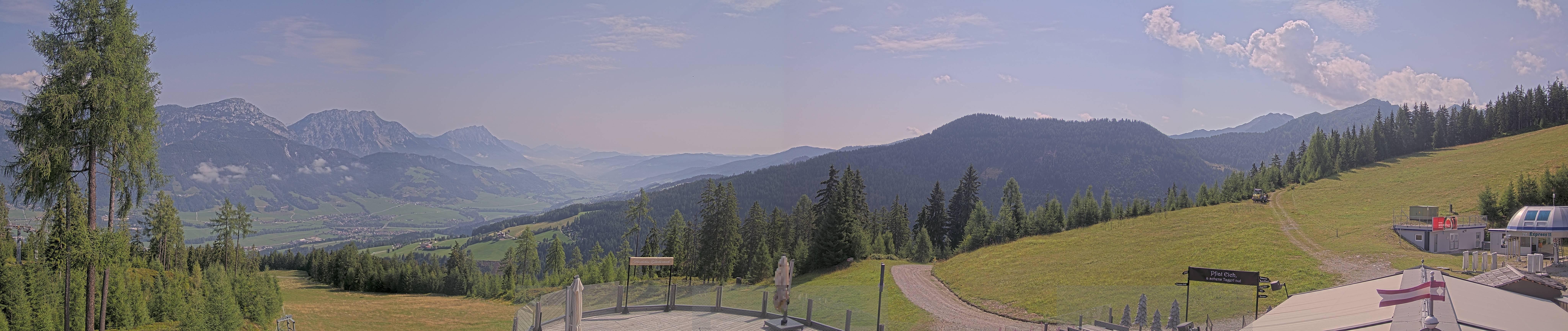Archiv Foto Webcam Hauser Kaibling - Blick ins Ennstal von der Knapplhütte