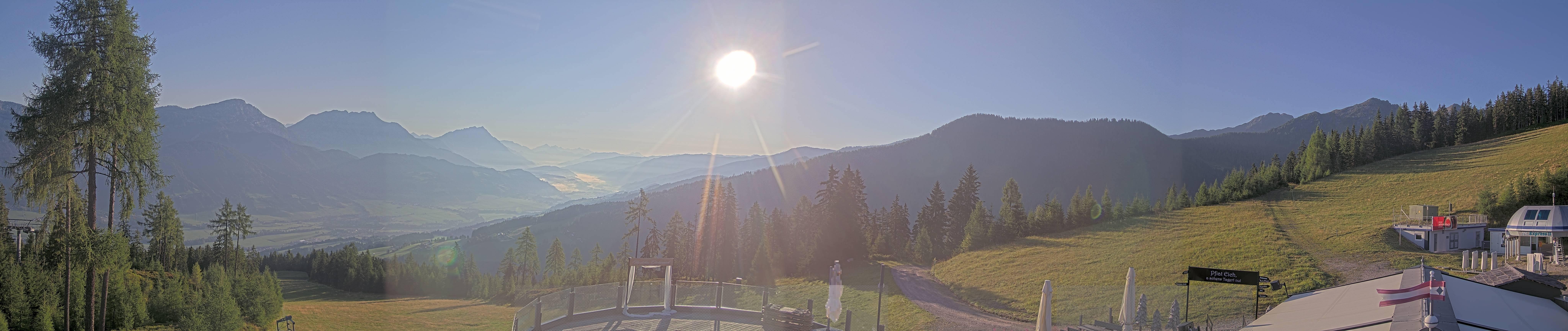 Archiv Foto Webcam Hauser Kaibling - Blick ins Ennstal von der Knapplhütte