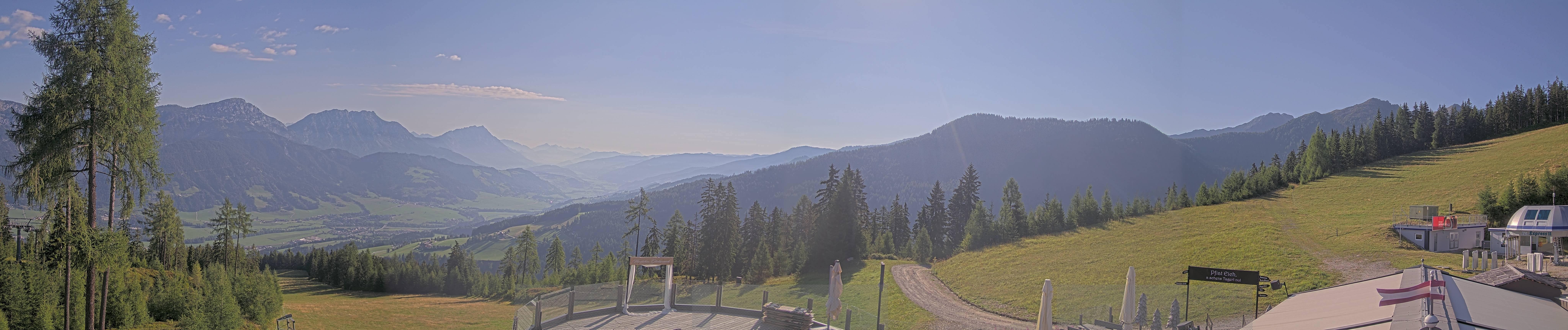 Archiv Foto Webcam Hauser Kaibling - Blick ins Ennstal von der Knapplhütte