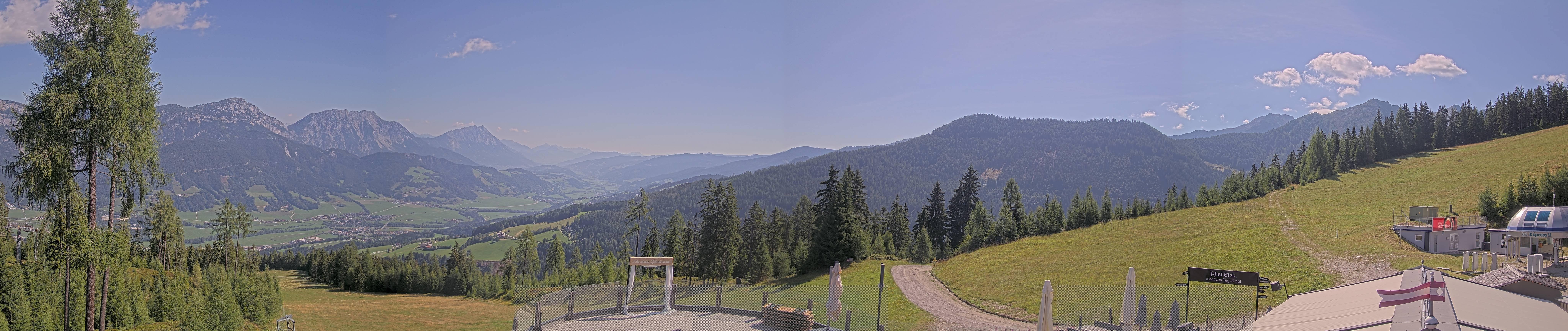 Archiv Foto Webcam Hauser Kaibling - Blick ins Ennstal von der Knapplhütte