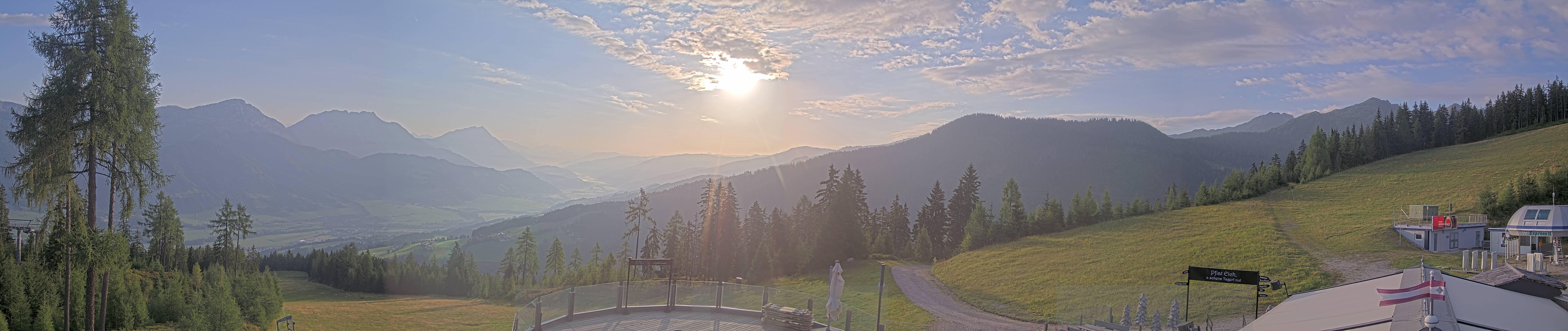 Archiv Foto Webcam Hauser Kaibling - Blick ins Ennstal von der Knapplhütte