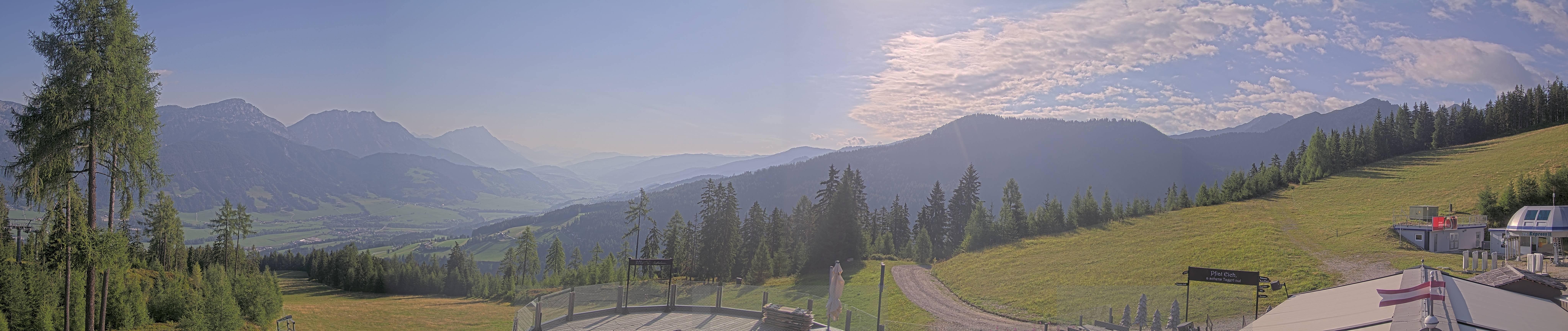 Archiv Foto Webcam Hauser Kaibling - Blick ins Ennstal von der Knapplhütte