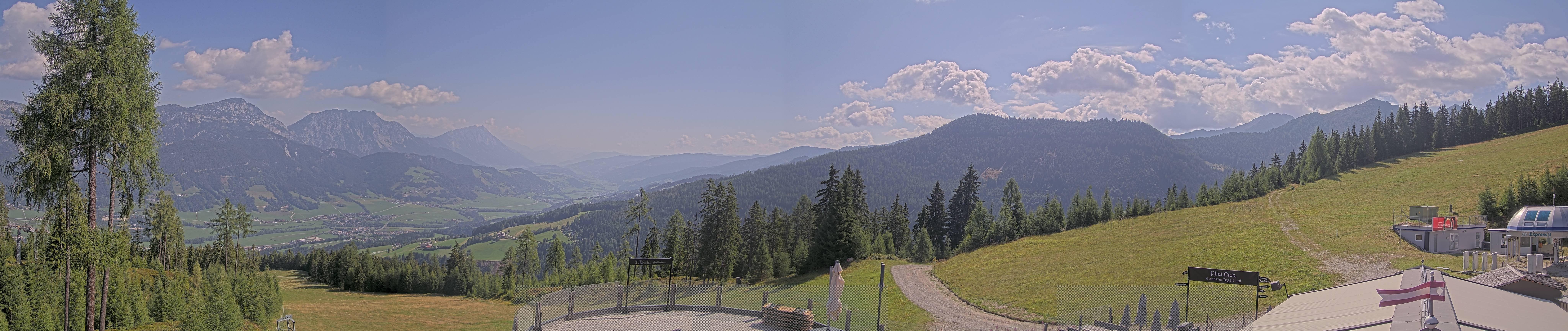 Archiv Foto Webcam Hauser Kaibling - Blick ins Ennstal von der Knapplhütte