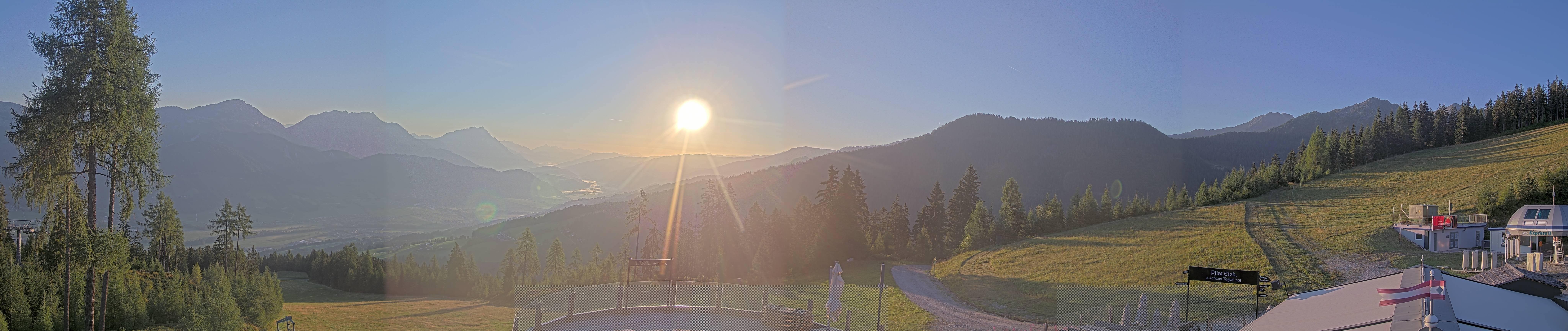 Archiv Foto Webcam Hauser Kaibling - Blick ins Ennstal von der Knapplhütte