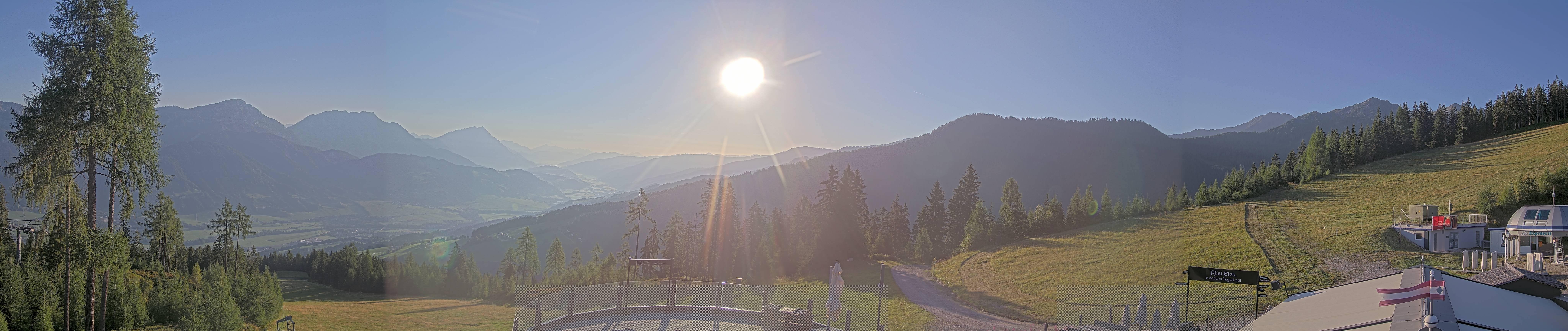 Archiv Foto Webcam Hauser Kaibling - Blick ins Ennstal von der Knapplhütte