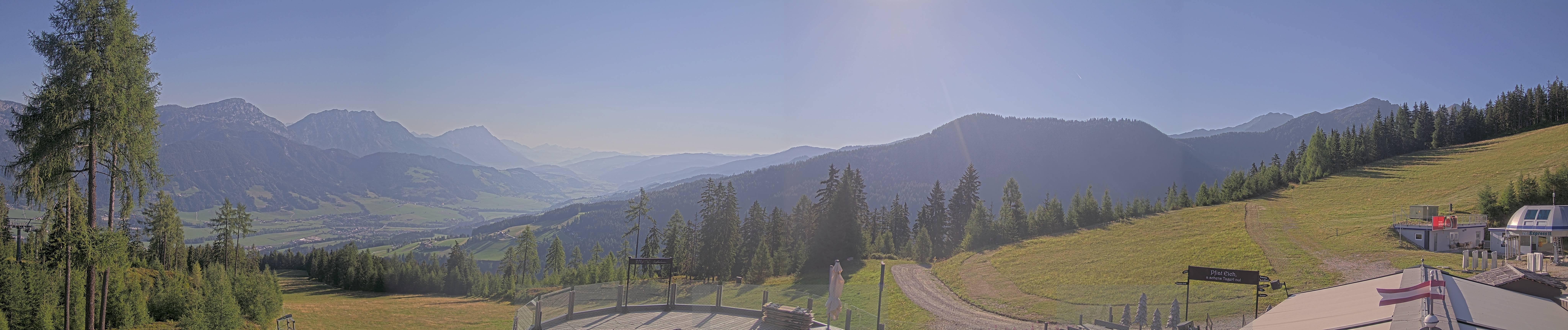 Archiv Foto Webcam Hauser Kaibling - Blick ins Ennstal von der Knapplhütte