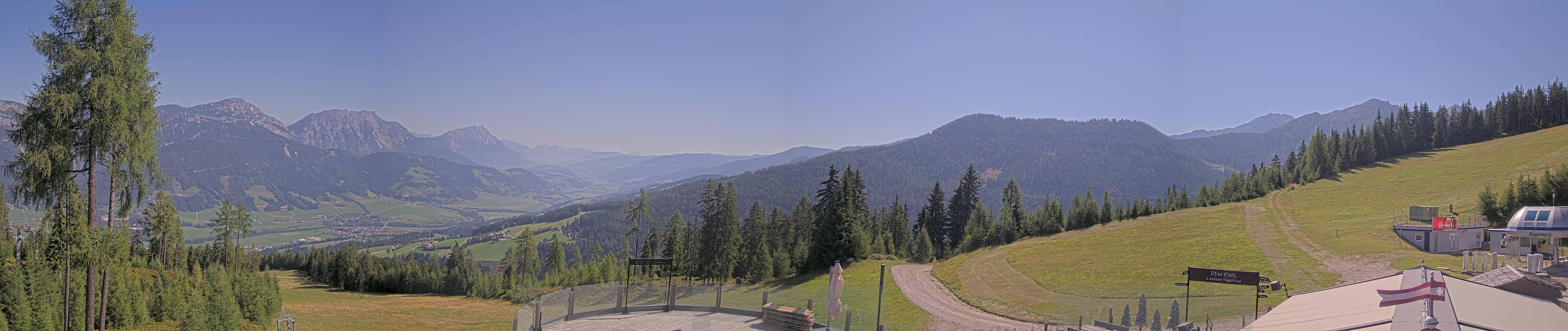Archiv Foto Webcam Hauser Kaibling - Blick ins Ennstal von der Knapplhütte
