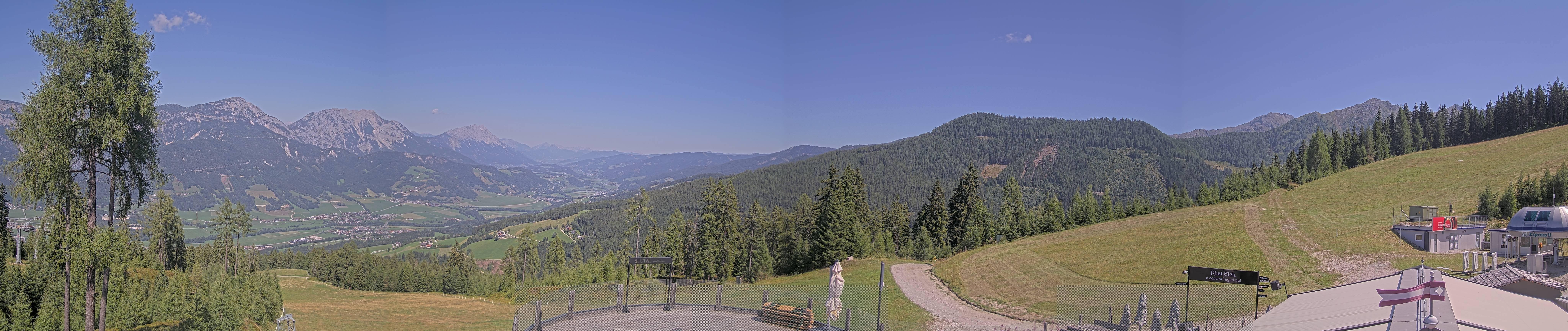 Archiv Foto Webcam Hauser Kaibling - Blick ins Ennstal von der Knapplhütte