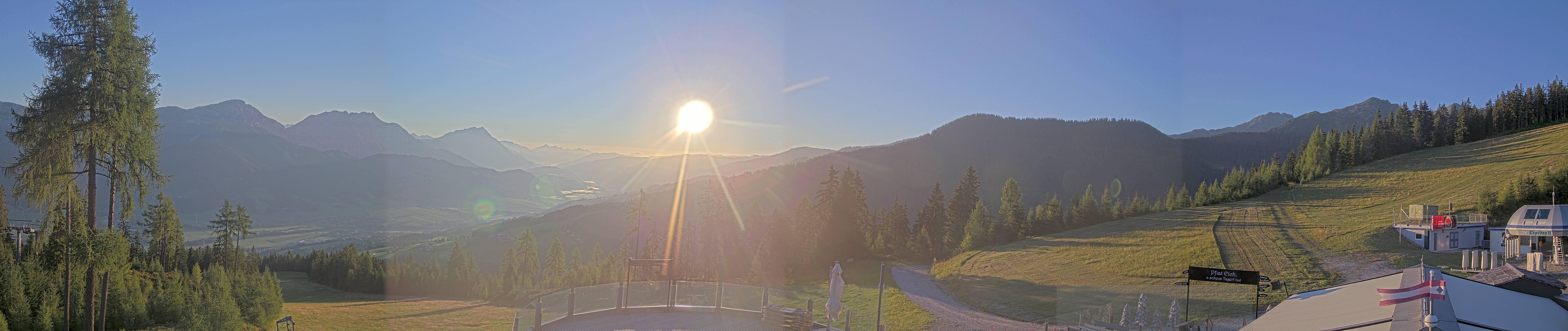 Archiv Foto Webcam Hauser Kaibling - Blick ins Ennstal von der Knapplhütte