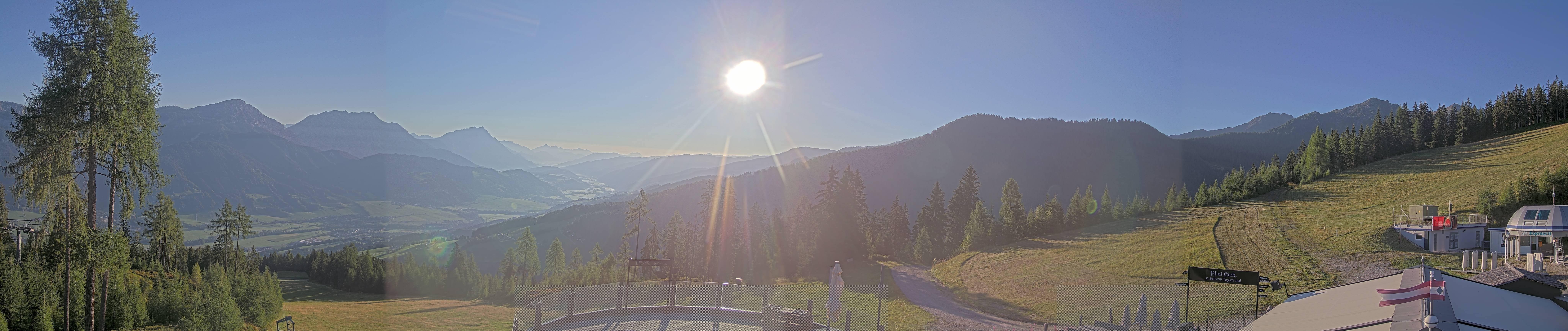 Archiv Foto Webcam Hauser Kaibling - Blick ins Ennstal von der Knapplhütte