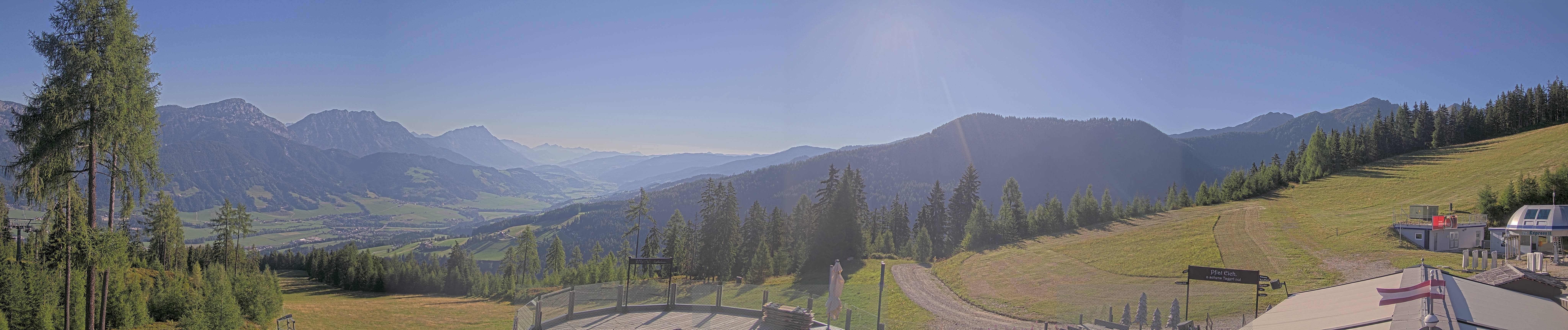 Archiv Foto Webcam Hauser Kaibling - Blick ins Ennstal von der Knapplhütte