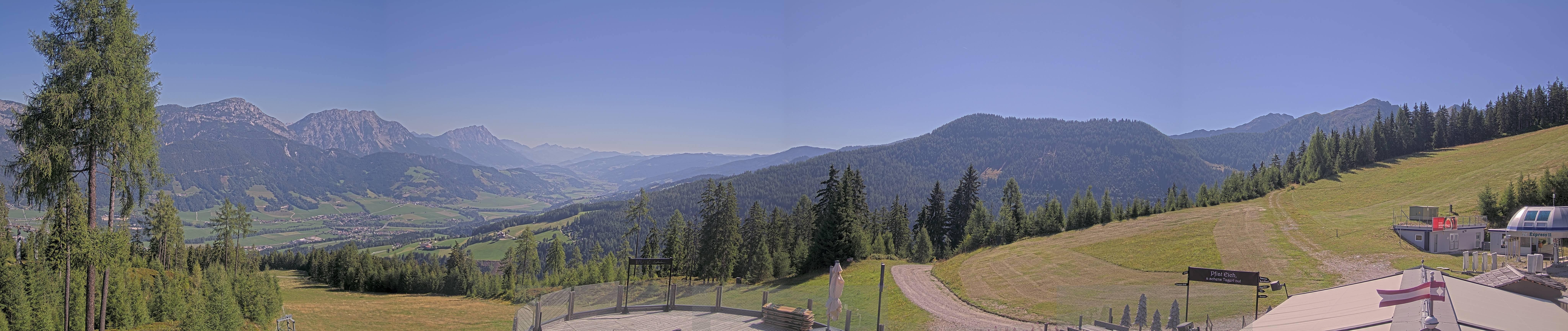 Archiv Foto Webcam Hauser Kaibling - Blick ins Ennstal von der Knapplhütte