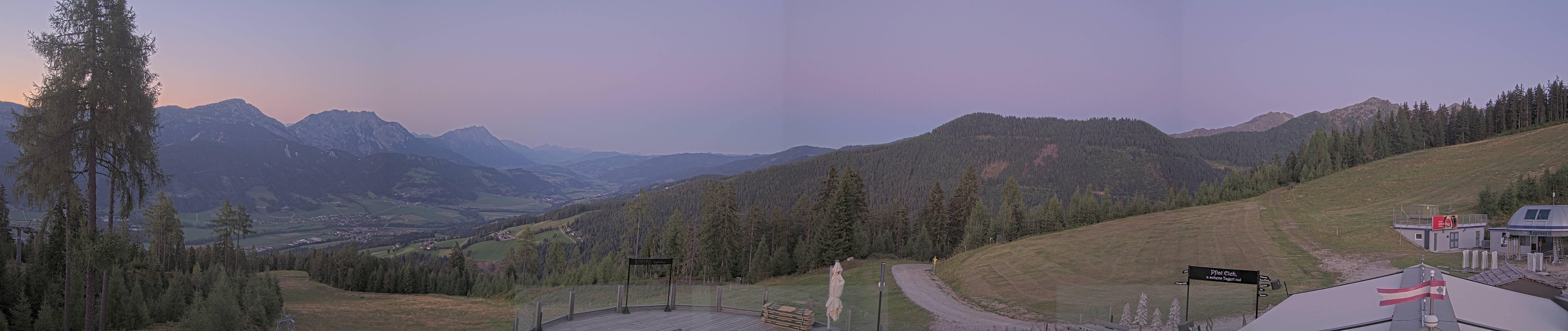 Archiv Foto Webcam Hauser Kaibling - Blick ins Ennstal von der Knapplhütte