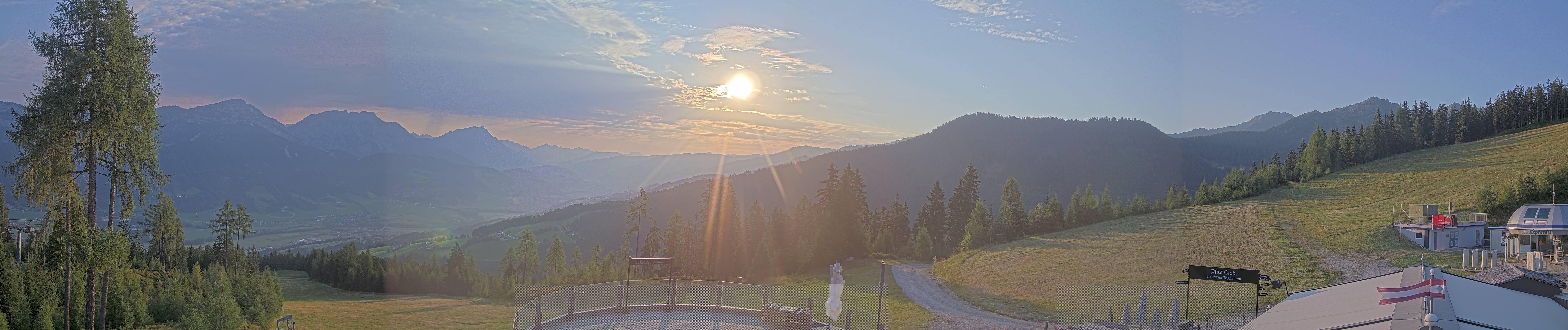 Archived image Webcam Hauser Kaibling - View towards valley Enns