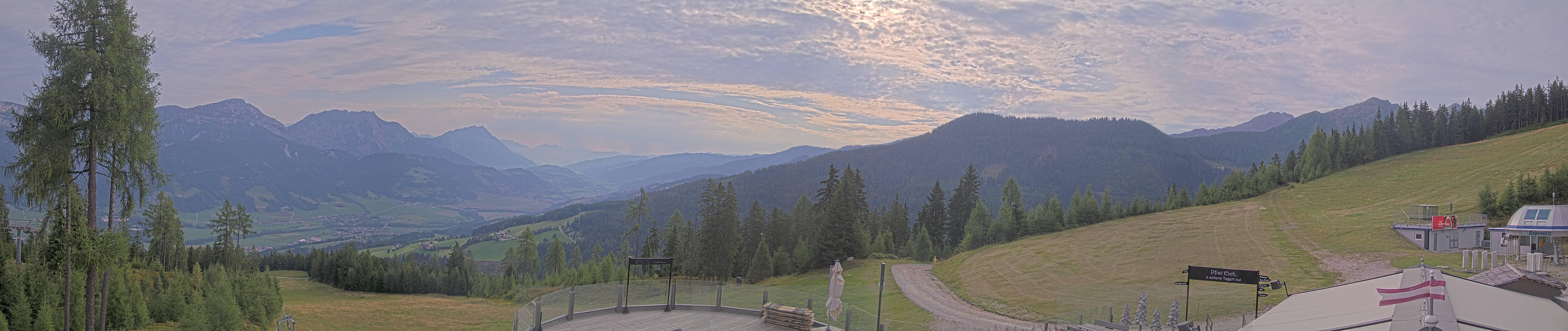Archived image Webcam Hauser Kaibling - View towards valley Enns