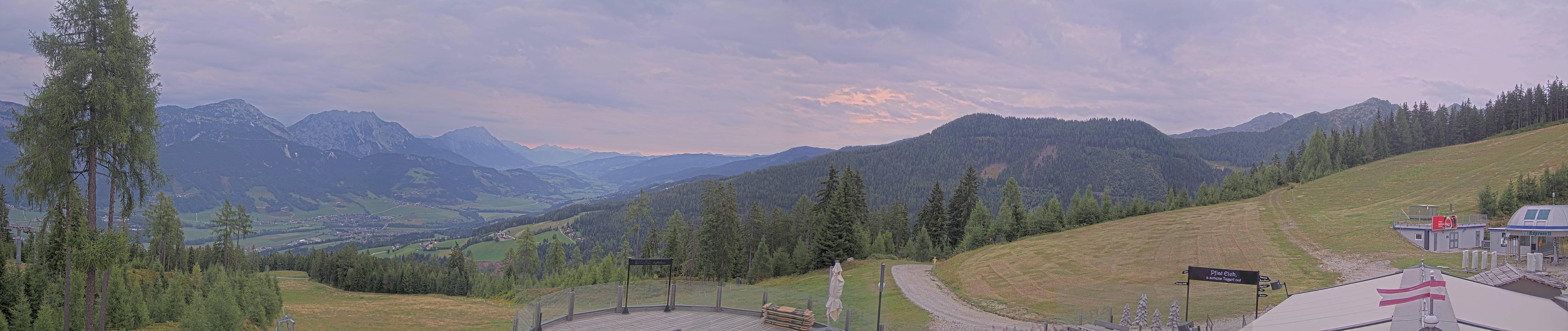 Archiv Foto Webcam Hauser Kaibling - Blick ins Ennstal von der Knapplhütte