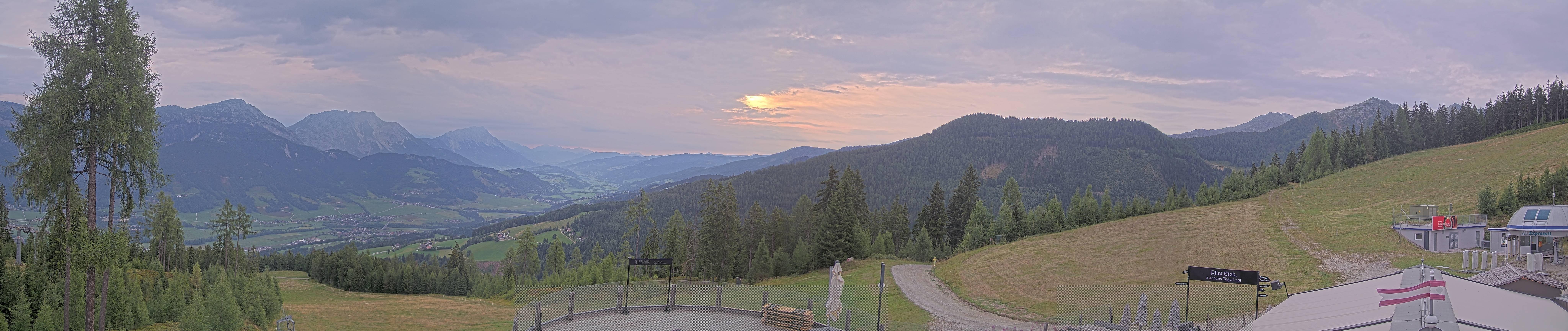 Archiv Foto Webcam Hauser Kaibling - Blick ins Ennstal von der Knapplhütte
