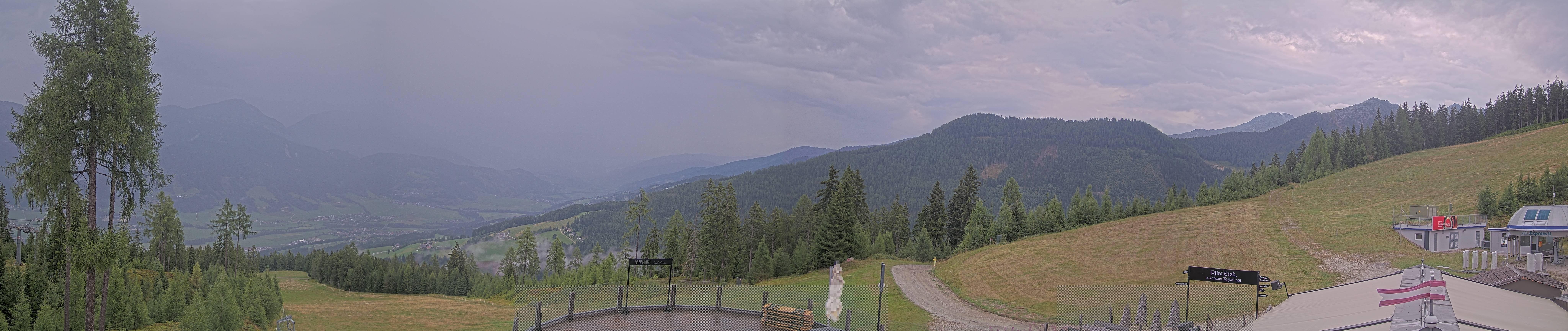 Archiv Foto Webcam Hauser Kaibling - Blick ins Ennstal von der Knapplhütte