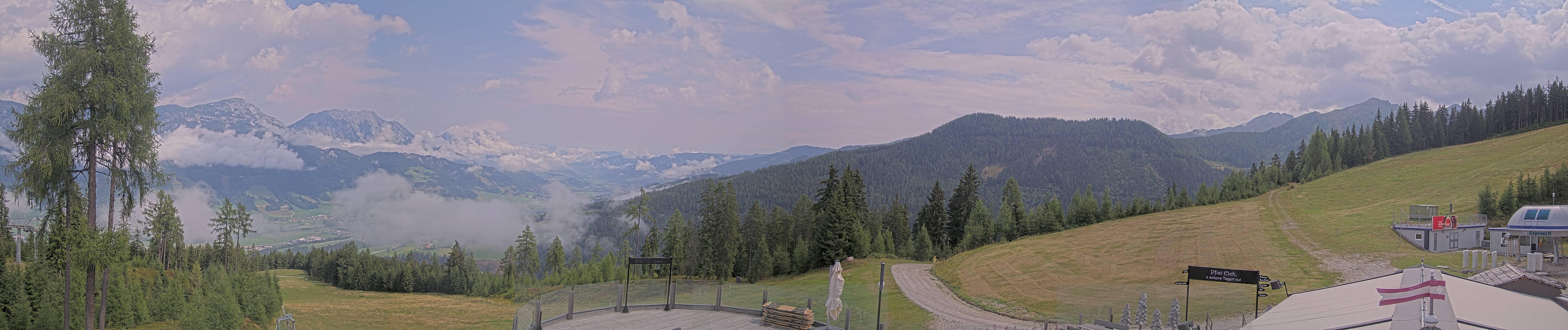 Archiv Foto Webcam Hauser Kaibling - Blick ins Ennstal von der Knapplhütte
