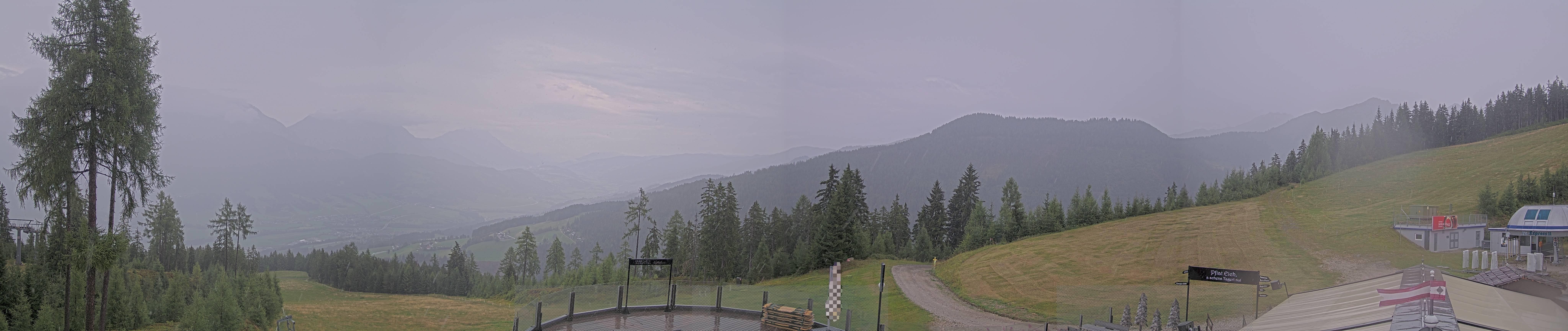 Archiv Foto Webcam Hauser Kaibling - Blick ins Ennstal von der Knapplhütte