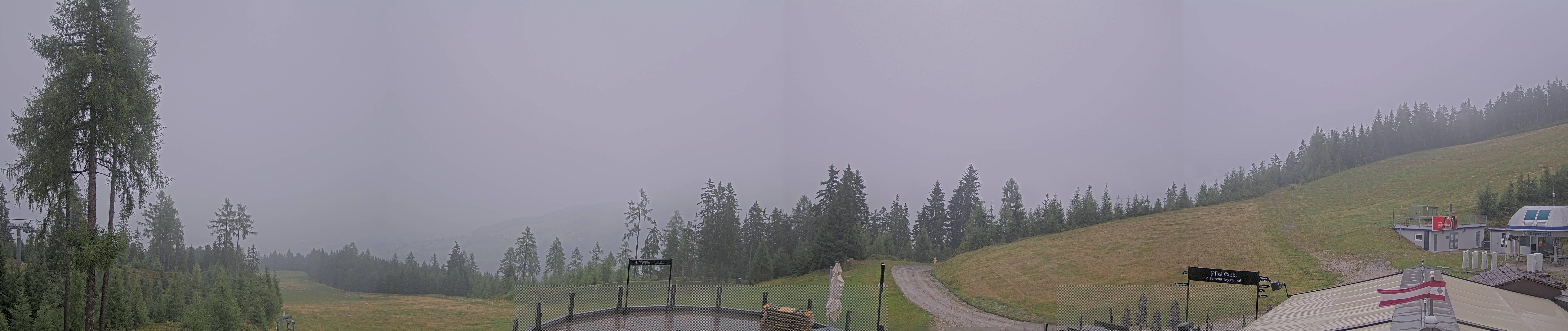 Archiv Foto Webcam Hauser Kaibling - Blick ins Ennstal von der Knapplhütte