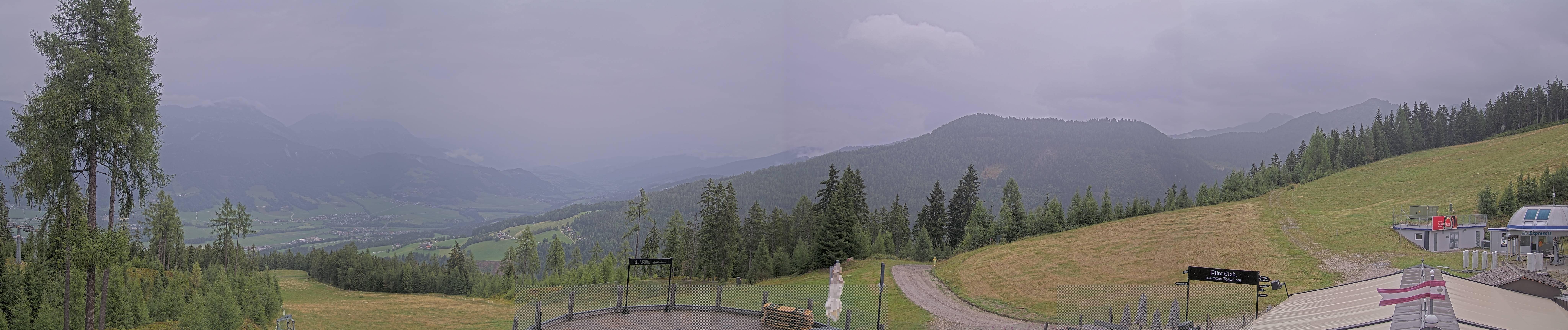 Archiv Foto Webcam Hauser Kaibling - Blick ins Ennstal von der Knapplhütte